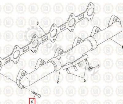 Болт выпускного коллектора NAV1817830C1 Вид 1