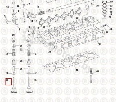 Клапан впускной NAV1826471C1 Вид 1