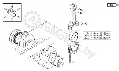 Вкладыш шатунный ORIGINAL DEUTZ AG 04270256 Вид 2