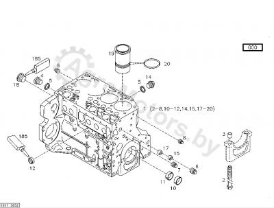 Болт коренной Deutz Original 04251254 Вид 2